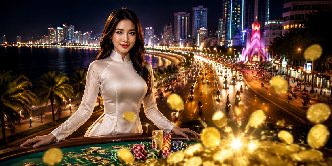 Người phụ nữ mặc áo dài tại Nha Trang tham gia casino và nhận ưu đãi đặc biệt