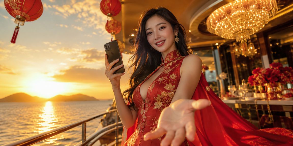 Người dùng tại bãi biển Phú Quốc truy cập nền tảng casino và cá cược qua điện thoại di động